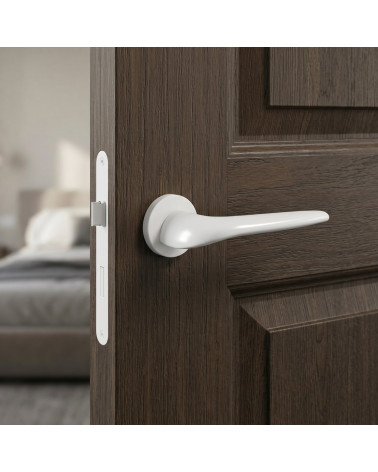White door handle JULIA