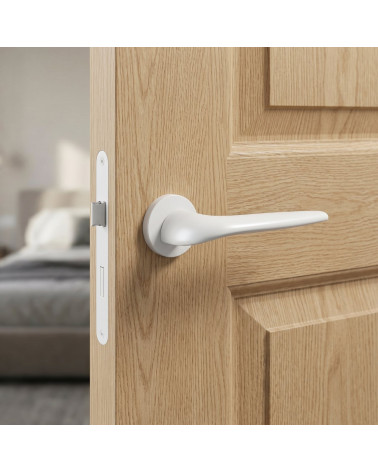White door handle JULIA