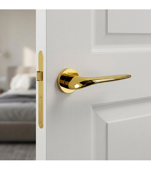 JULIA polished gold door handle designer handle
