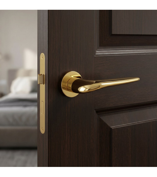JULIA polished gold door handle designer handle