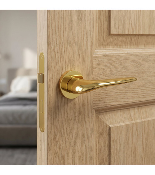 JULIA polished gold door handle designer handle