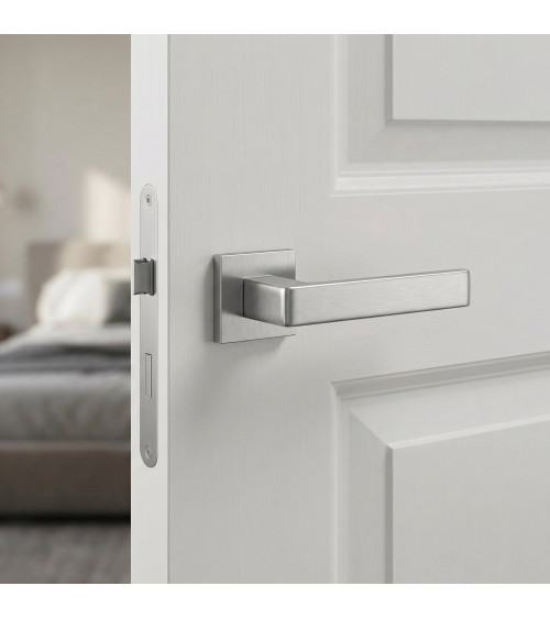 Brushed chrome Apollo door handle designer handle
