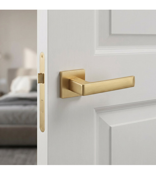 Matt gold Apollo door handle designer handle
