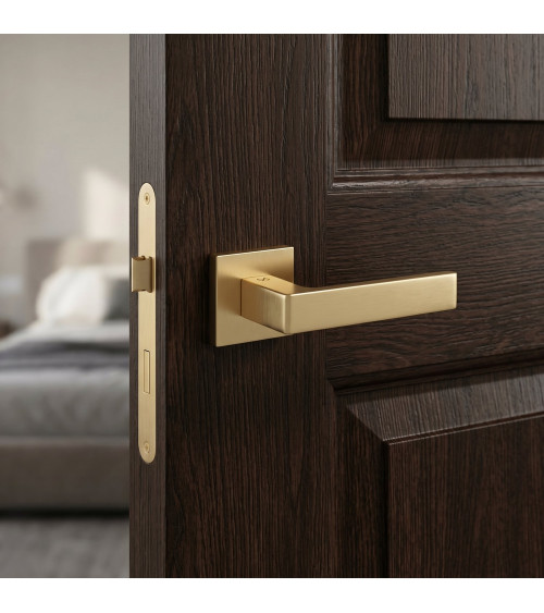 Matt gold Apollo door handle designer handle