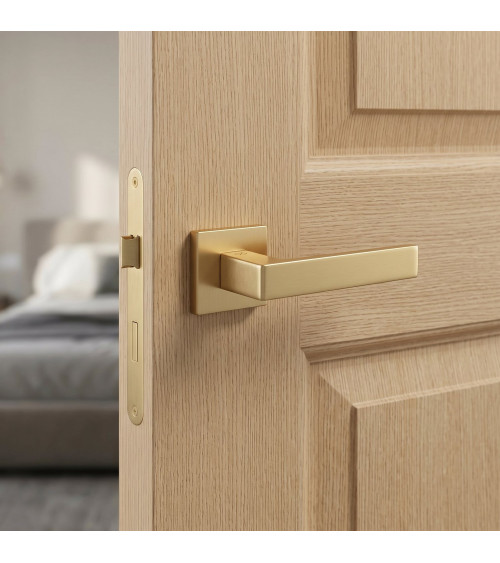 Matt gold Apollo door handle designer handle