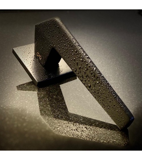 Square Door Handle, futuristic zamak model - ICE - designer handle