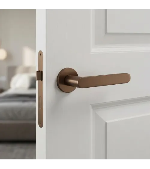 Light brown door handles Line Venus