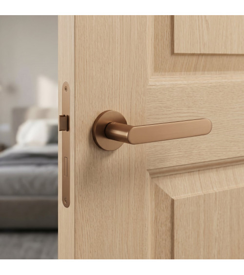Light brown door handles Line Venus