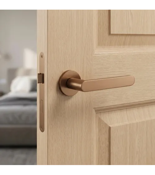 Light brown door handles Line Venus