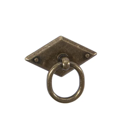 MARS brass patina furniture knob