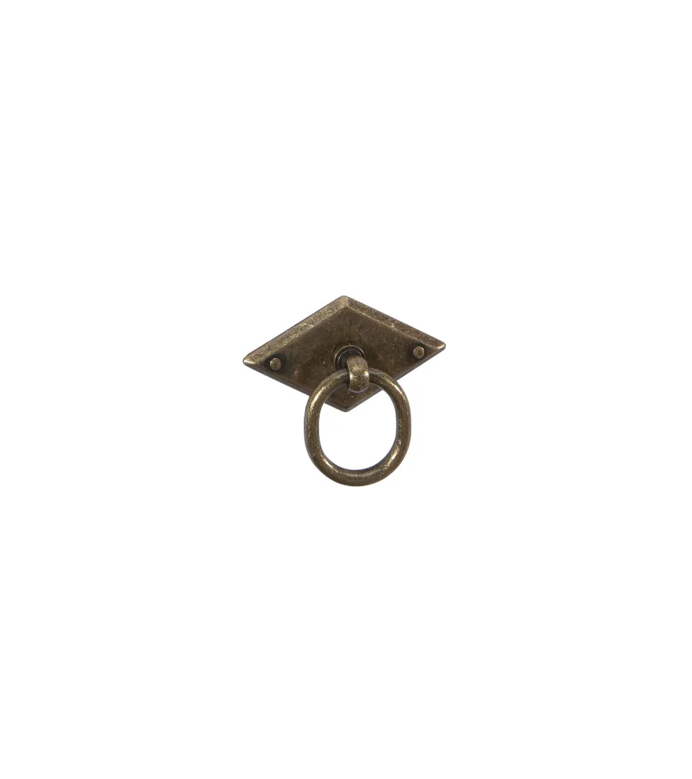 MARS brass patina furniture knob