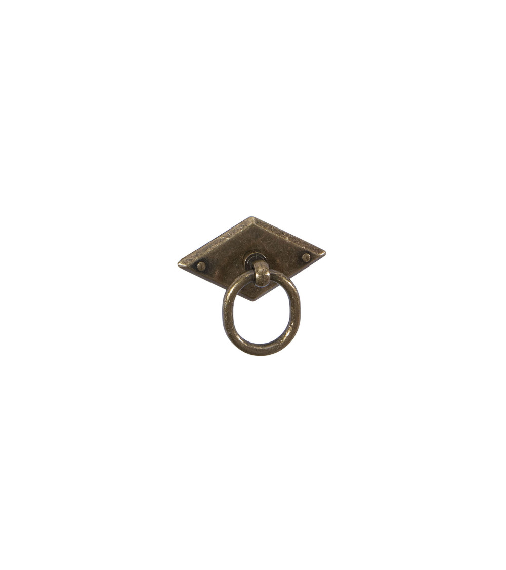 MARS brass patina furniture knob