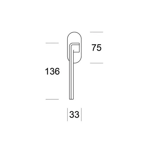 EDGE brass window handle on Ento round rose