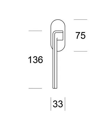 EDGE brass window handle on Ento round rose