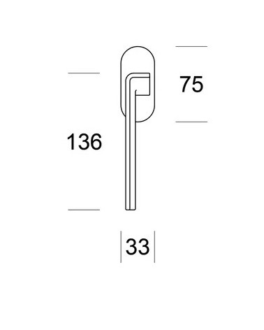 EDGE brass window handle on Ento round rose