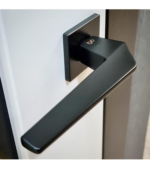 Square Door Handle, futuristic zamak model - ICE - designer handle