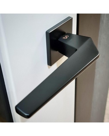 Square door handle, futuristic zamak model - ICE - designer handle