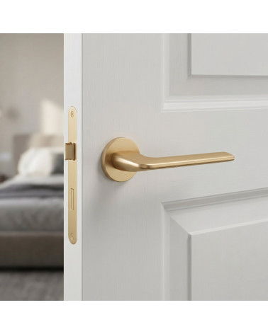 ANDREA satin gold finish door handle