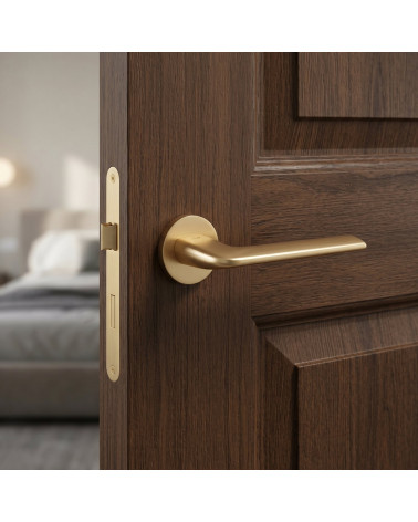 ANDREA satin gold finish door handle