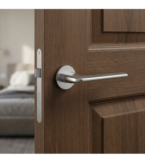 Satin chrome ANDREA door handle design handle