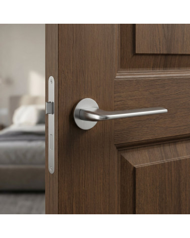 ANDREA satin chrome door handle