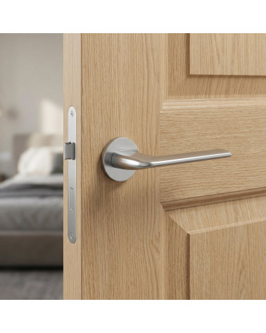 ANDREA satin chrome door handle