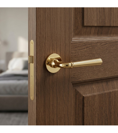 CASCADA polished gold door handle design handle
