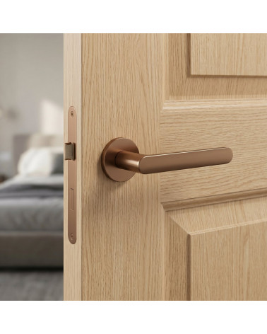 Copper-coloured door handles Creo