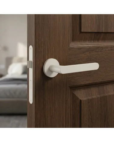 Ivory-coloured Creo door handles