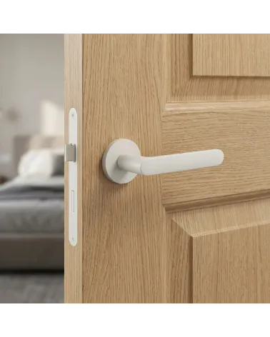 Ivory-coloured Creo door handles