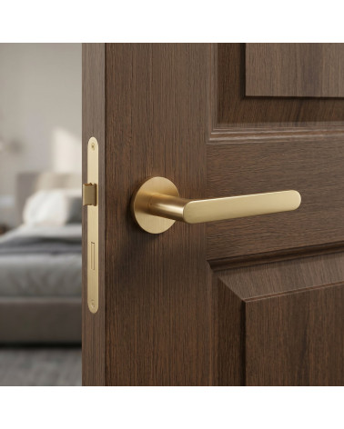 Satin gold Creo door handles