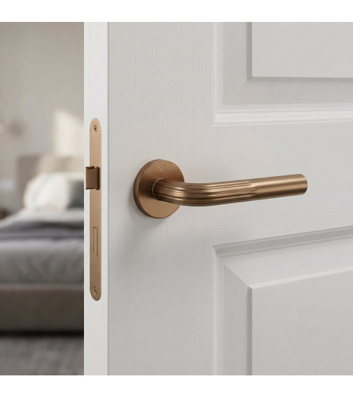 Copper Frella door handle designer handle