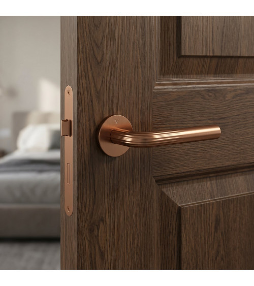 Copper Frella door handle designer handle