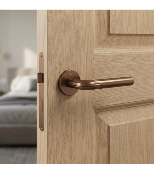 Copper Frella door handle designer handle