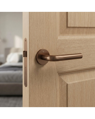 Frella copper door handles