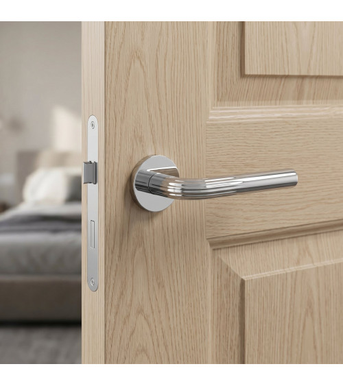 Chrome Frella door handle designer handle