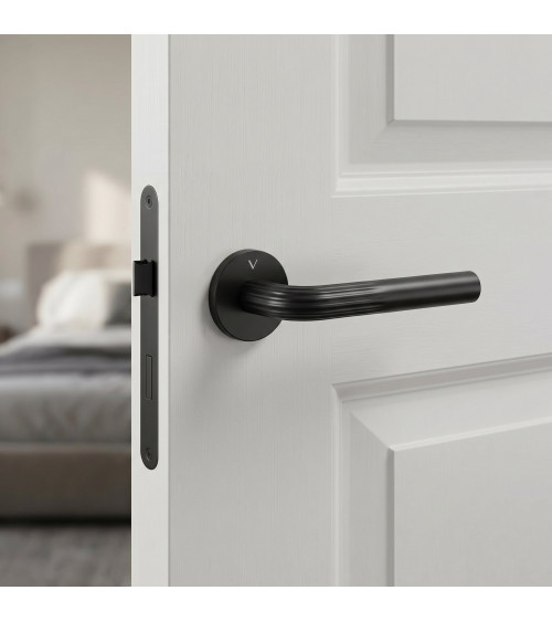 Black Frella door handle designer handle