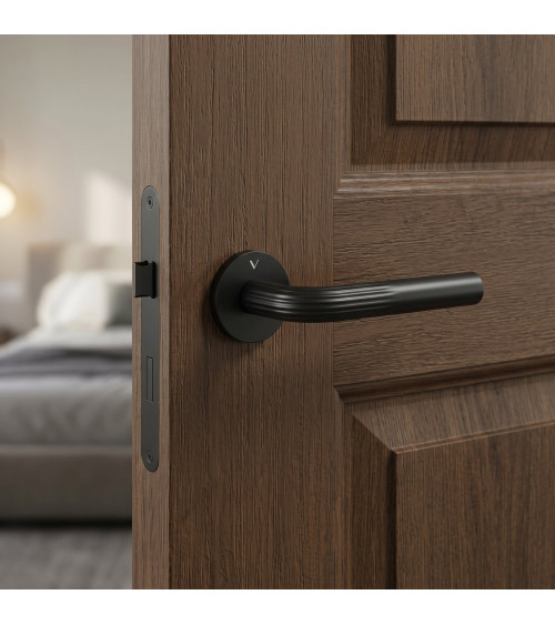 Black Frella door handle designer handle
