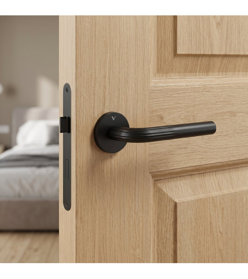 Black Frella door handle designer handle
