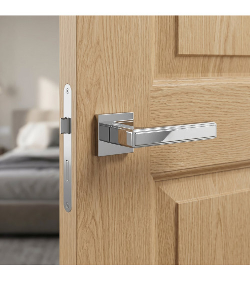 Polished chrome FRESSIA door handle designer handle