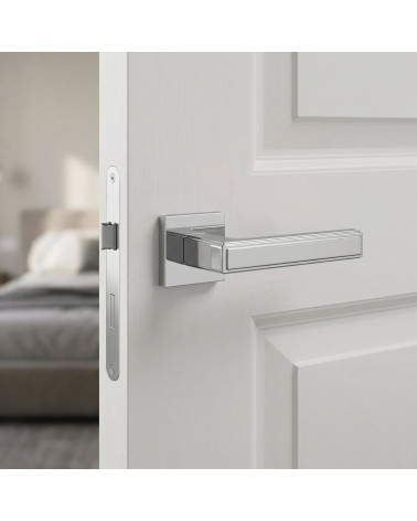 FRESIA square modern zamak door handle