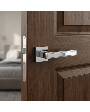 FRESIA square modern zamak door handle