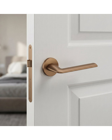 Light brown round STINGER door handles
