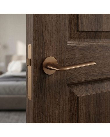 Light brown round STINGER door handles