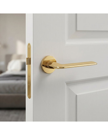STINGER polished gold door handle