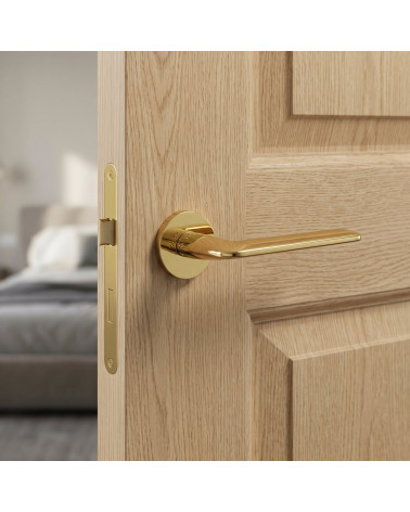 STINGER polished gold door handle