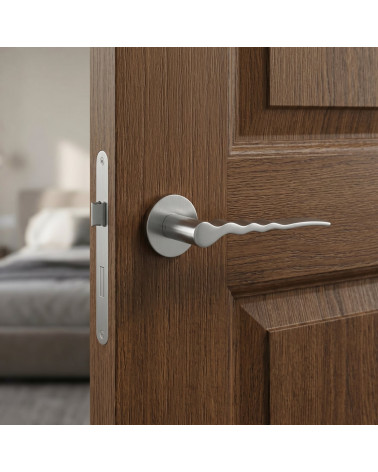 Satin chrome door handles Ento Flow