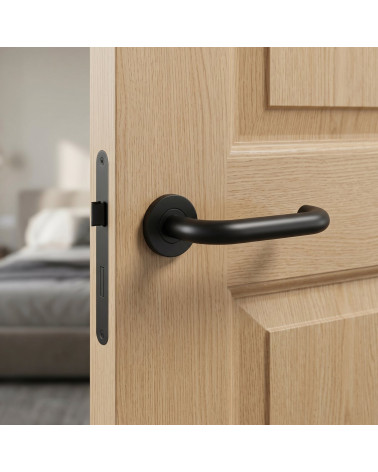 Black door handles OVAL 1704