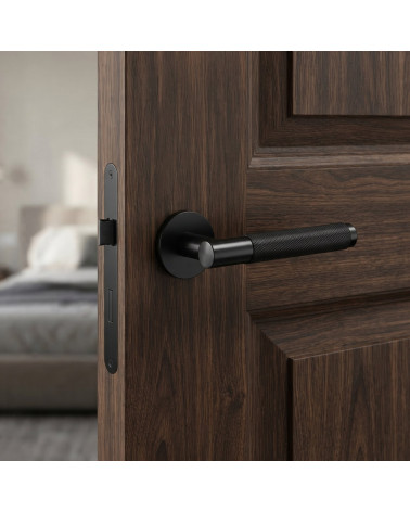 Black finish door handle DECO