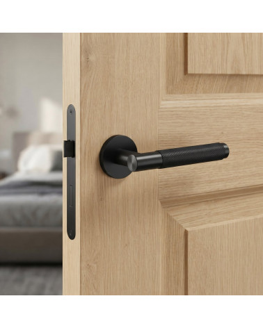 Black finish door handle DECO